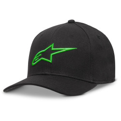 Kšiltovka AGELESS CURVE HAT, ALPINESTARS (černá/zelená)