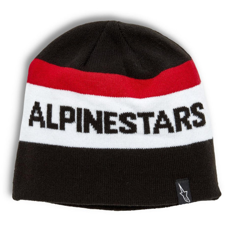 čepice STAKE BEANIE, ALPINESTARS (černá/červená/bílá)