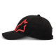 Kšiltovka CORP SNAP 2 HAT, ALPINESTARS (černá/červená fluo)