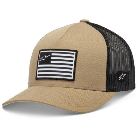 Kšiltovka FLAG SNAP HAT, ALPINESTARS (písková/černá/bílá)