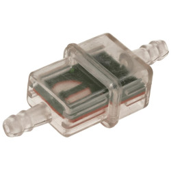 Palivový filtr hranatý s kovovým sítkem, Q-TECH (pro vnitřní průměr hadice 5-6 mm)