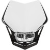 UNI přední maska včetně světla V-Face FULL LED, RTECH (bílá/černá)