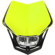 UNI přední maska včetně světla V-Face FULL LED, RTECH (neon žlutá/černá)