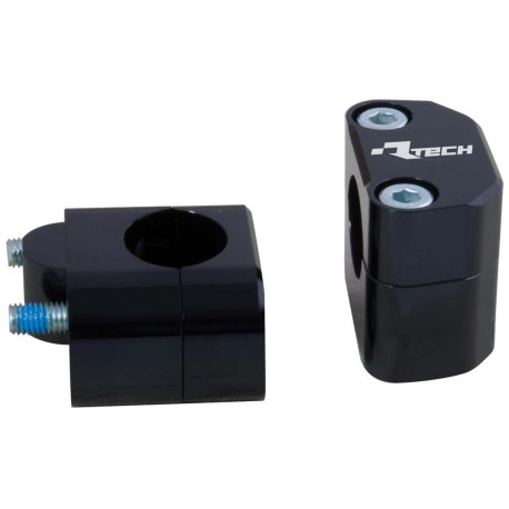 Sada na zvýšení řídítek + 25 mm (průměr 22  28,6 mm) vč. šroubů, RTECH (černá)