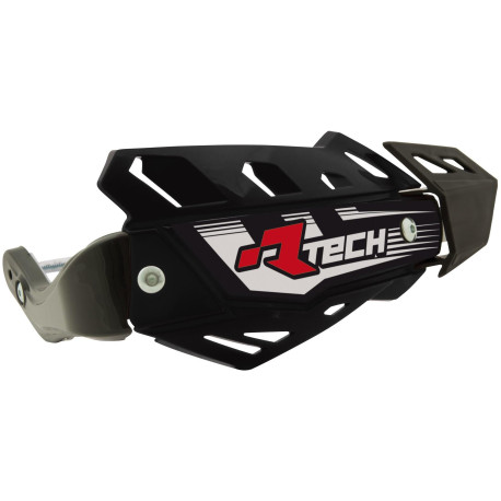 Kryty páček FLX ATV, RTECH (černé, 4 varianty v 1, vč. montážní sady, průměr konusu 14 a 18 mm)