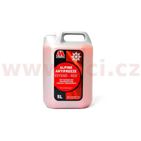 MILLERS OILS Alpine Antifreeze Extend - Red - nemrznoucí kapalina s prodlouženou životností s antikorozními účinky 5 l
