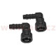 Rychlospojka SAE 90° 3/8"-5/16" (9,49-7,89 mm) (2 ks) NORMA NQS - výroba Německo