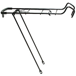 Trubkový nosič brašen STEEL SPRING TOP LUGGAGE CARRIER, OXFORD (černý, s fixací vrchní části pomocí pružiny)