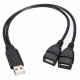 Náhradní Y USB konektor pro možnost dobíjení cyklo světel s USB, OXFORD