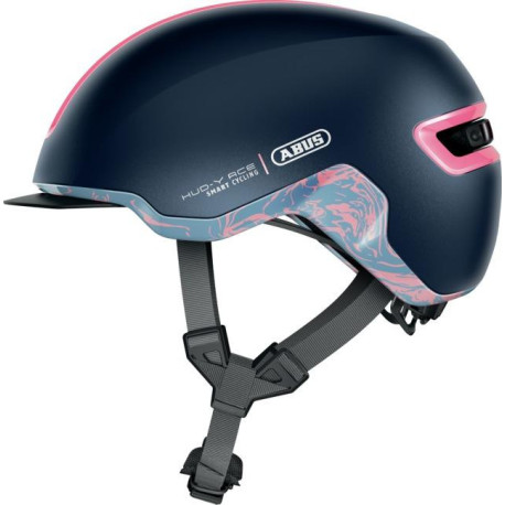 Cyklo přilba se světlem HUD-Y midnight blue, ABUS (modrá)