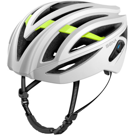 Cyklo přilba s headsetem R2, SENA (matná bílá)