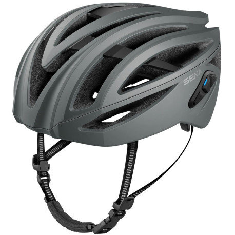 Cyklo přilba s headsetem R2, SENA (matná šedá)