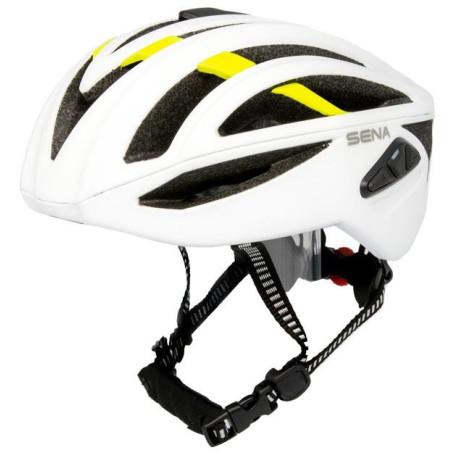 Cyklo přilba s headsetem R2X, SENA (matná bílá)