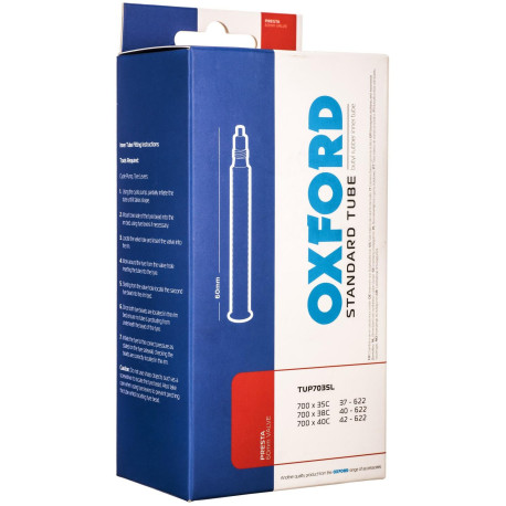 Cyklo duše 700 x 35/38C, galuskový ventilek prodloužený 60 mm, OXFORD