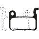 Brzdové destičky pro systémy SHIMANO/CLARKS, FULL STOP (semi-metalická směs) sada 2 ks