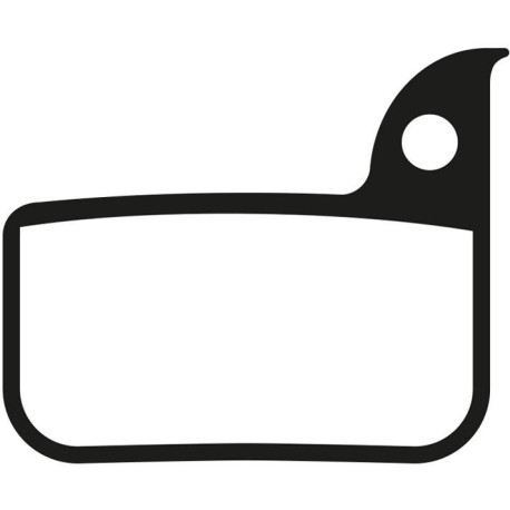 Brzdové destičky pro systémy SRAM, FULL STOP (semi-metalická směs, základna z ALU slitiny) sada 2 ks