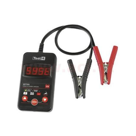Tester baterií, napětí, proud, dobíjení, 12 V, 20 - 150 Ah, NBT200