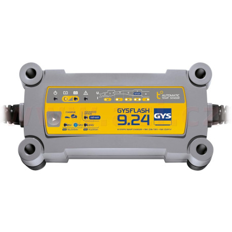 Nabíječka GYSFLASH 9.24, 6/12/24 V, 15-300 Ah, 6/12 V 9 A, 24 V 6 A