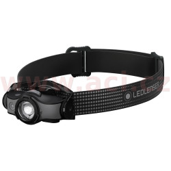LED LENSER MH5 - outdoorová dobíjecí čelovka černo-šedá, dosvit 180 m, záruka 7 let