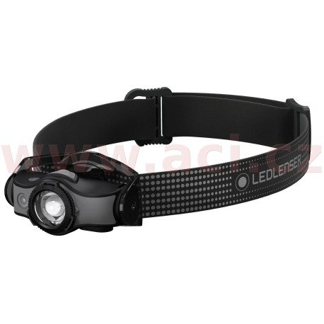 LED LENSER MH5 - outdoorová dobíjecí čelovka černo-šedá, dosvit 180 m, záruka 7 let