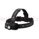 LED LENSER MH8 - outdoorová dobíjecí čelovka černo-černá, dosvit 200 m, záruka 7 let