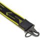 Klíčenka KEY HOLDER SHORT, SPIDI (černá/žlutá fluo)