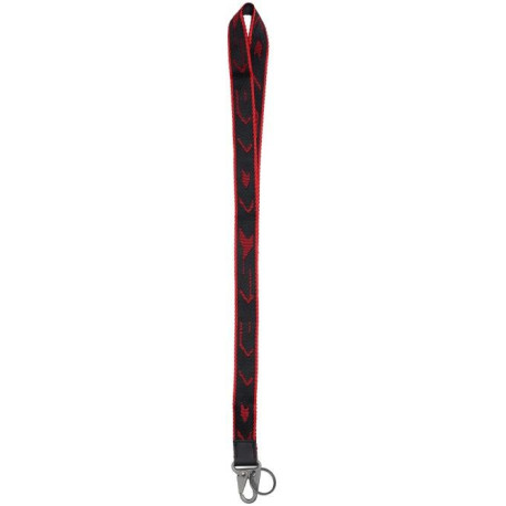 Klíčenka KEY HOLDER LONG, SPIDI (černá/červená)
