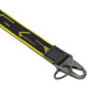 Klíčenka KEY HOLDER LONG, SPIDI (černá/žlutá fluo)