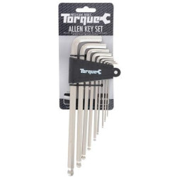 Sada prodloužených, zahnutých inbusů ALLEN KEY SET TORQUE, OXFORD (1,5 až 10 mm)