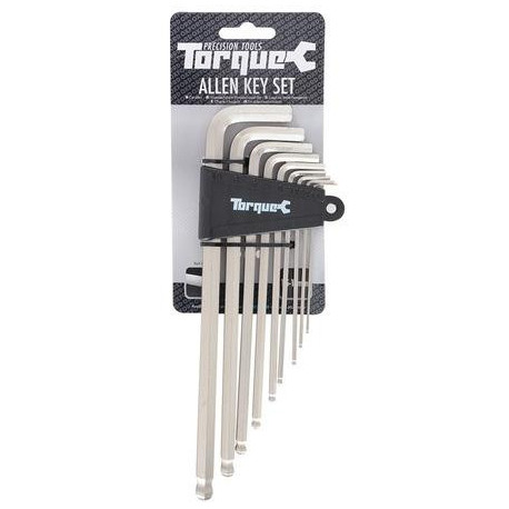 Sada prodloužených, zahnutých inbusů ALLEN KEY SET TORQUE, OXFORD (1,5 až 10 mm)