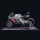 Textilní koberec pod motocykl RACE L, OXFORD (rozměr 200 x 100 cm, splňující předpisy FIM)