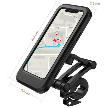 Pouzdro na mobilní telefon včetně držáku (vnitřní rozměry 175 x 80 x 8 mm), Q-TECH