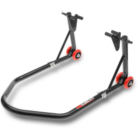Stojan na motocykl přední / zadní, Q-TECH (černý)
