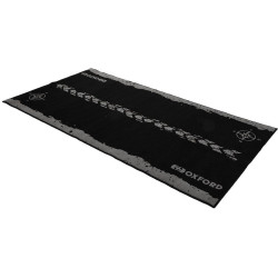Textilní koberec pod motocykl ADVENTURE L, OXFORD (šedá/černá, rozměr 200 x 100 cm, splňující předpisy FIM)
