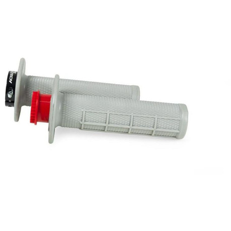 Gripy lock-on R20 Half Waffle, RTECH (šedé, 1 pár)