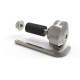 Závaží řídítek Bar Ends 1 s redukcí pro vnitřní průměr 13 a 18 mm (vnější 22 a 28,6 mm), OXFORD (stříbrné, pár)