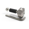 Závaží řídítek Bar Ends 1 s redukcí pro vnitřní průměr 13 a 18 mm (vnější 22 a 28,6 mm), OXFORD (stříbrné, pár)