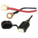 Prodloužený kabel s očkovými klipy a pojistkou, OXFORD (délka kabelu 0,5 m)