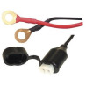 Prodloužený kabel s očkovými klipy a pojistkou, OXFORD (délka kabelu 0,5 m)