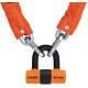 řetězový zámek na motocykl Heavy Duty, OXFORD (oranžový plášť, délka 1,5 m)