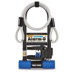 Zámek U profil ALARM-D MAX DUO, OXFORD (integrovaný alarm, 306 mm x 173 mm, průměr čepu 14 mm)