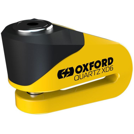 Zámek kotoučové brzdy Quartz XD6, OXFORD (žlutý/černý, průměr čepu 6 mm)