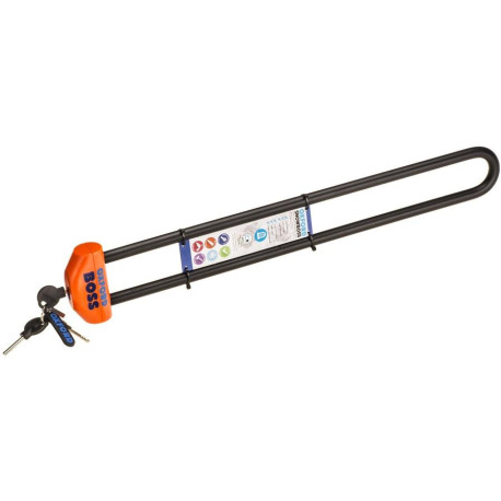 Zámek na sněžné skútry SNOWBOSS SSF, OXFORD (oranžová, sada bez držáku na zámek, průměr čepu 15 mm, pro š. pásu do 520 mm)