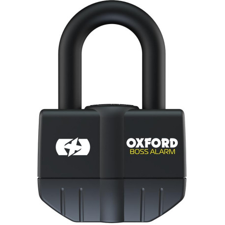 Zámek U profil BIG BOSS ALARM, OXFORD (integrovaný alarm, průměr čepu 16 mm, černý)