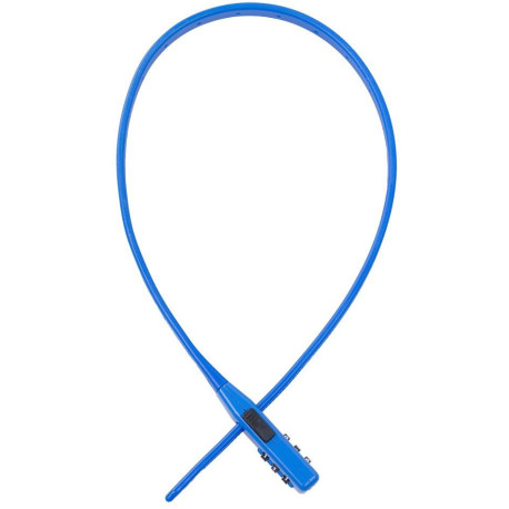 Zámek zdrhovací na přilby a příslušenství SECURITY TIE COMBINATION, OXFORD (modrý)