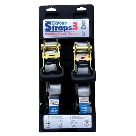 Popruhy Straps 3 nastavitelné a zesílené, OXFORD (šedé, šířka 25 mm)