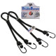 Gumicuk Double Bungee délka/šířka popruhu 600/9 mm, OXFORD (hák/hák, dvojpopruh spojený očkem)
