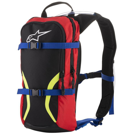 Hydrobag IGUANA, ALPINESTARS (černá/modrá/červená/žlutá fluo, celkový objem 6 l, objem hydrobagu 1,5 l) 2023