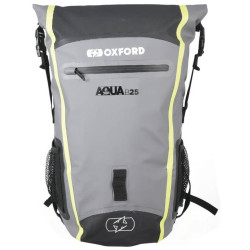 Vodotěsný batoh Aqua B-25, OXFORD (černý/šedý/žlutý fluo, objem 25 l)