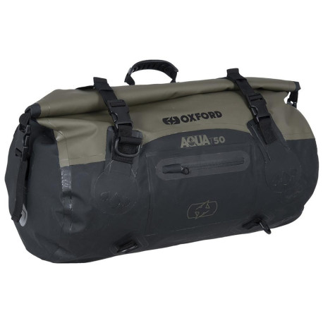 Vodotěsný vak Aqua T-50 Roll Bag, OXFORD (khaki/černý, objem 50 l)